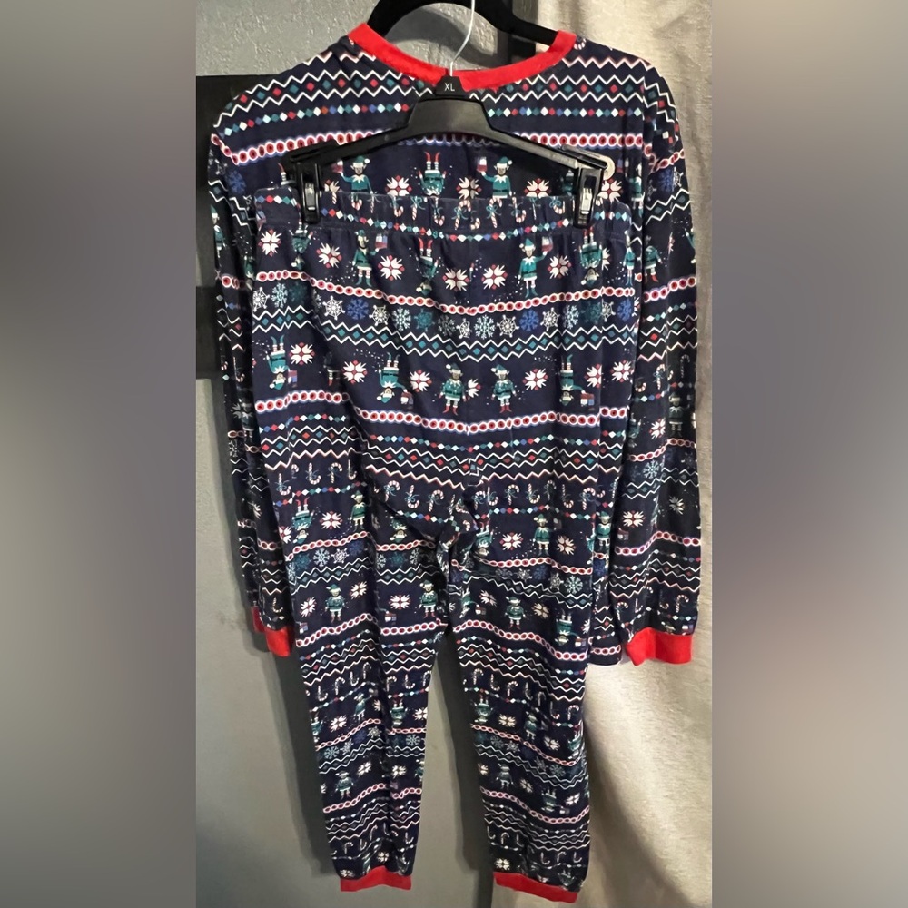 JoeBoxer Elf Christmas Holiday Men’s 2 pc Pajamas - Picture 4 of 4